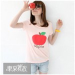 Clothing.net: 50% OFF Apple Print T-Shirt