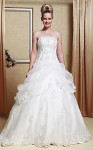 Lightinthebox: 80% Off Scalloped-Edged Organza Floor-length Wedding Dress