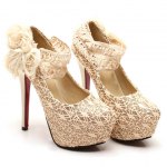 SammyDress: 55% OFF Party Women’s Pumps With Lace High Heel