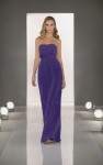 DidoBridal: 46% OFF on Elegant Column Strapless Floor-length Chiffon Bridesmaid Dress