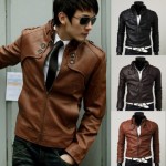 Banggood: 38% OFF Fashion Men PU Leather Jacket