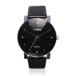 Banggood: 5% OFF SINOBI Black Leather Simple Style Thin Quartz Watch
