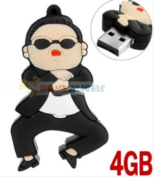 4GB rubber Gangnam style USB flash drives