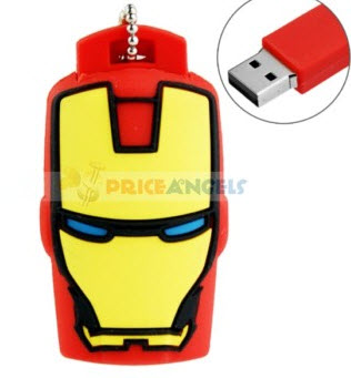 8G rubber iron man Tony Stark's head shaped USB flash drive