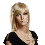 Capless High Quality Synthetic Medium Length Straight Wig