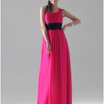 Sheath/ Column One Shoulder Floor-length Chiffon/ Mading Bridesmaid/ Wedding Party Dress