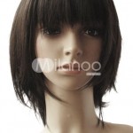 Women's 40cm Short Black Wig